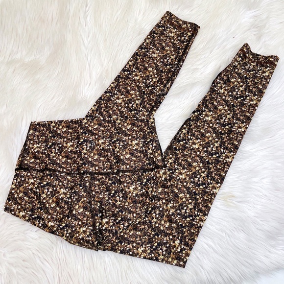 Lululemon Shine Tight Roll Down Leggings Shimmy Shine 6 - Picture 3 of 9